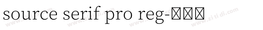 source serif pro reg字体转换 source serif pro reg字体转换
